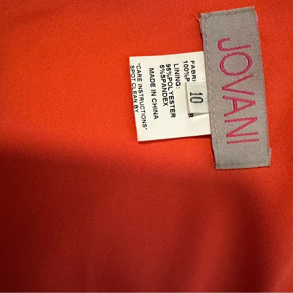 Jovani Orange Wide-Leg Jumpsuit - Picture 6 of 6